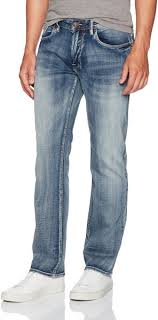 buffalo david bitton mens six x straight fit denim jean indigo 31x34