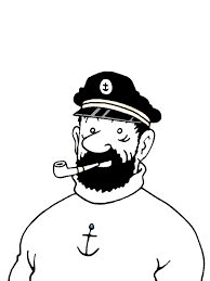 Select one of 1000 printable coloring pages of the category cartoons. Captain Haddock Coloring Page 1001coloring Com