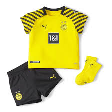 When you think black and yellow, you think bvb. 2021 2022 Borussia Dortmund Home Baby Kit 75905601 Uksoccershop