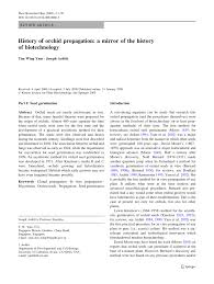 Maybe you would like to learn more about one of these? Pdf An History Of Orchid Hybridization Seed Germination And Tissue Culture
