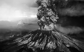 Smoked Ashes Art St Helens Volcano