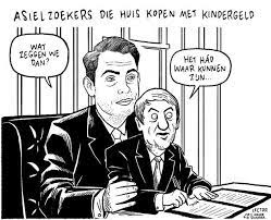 Zijn verklaring van de afgelopen dagen, was allesbehalve consistent. Cartoon Lectrr