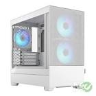 Design Pop Mini Air RGB Mini Tower, White w/ Tempered Glass Side Panel  - Micro ATX Cases Fractal