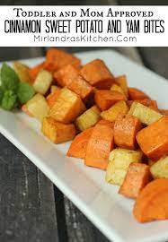 Roasted Yams And Sweet Potatoes With Cinnamon A Healthy Side Dish Mirlandra S Kitchen Recipe Sweet Potato Cinnamon Recipes Healthy Side Dishes