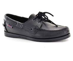 sebago womens boat shoes b57973 docksides black leather size