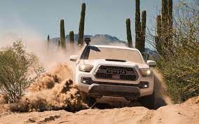Download Wallpapers Toyota Tacoma 2019 4k Front View Desert Off Road Exterior New White Tacoma American Cars Suv Cactuses Toyota Besthqwallpapers Com Toyota Tacoma Toyota Tacoma Trd Toyota Tacoma Trd Pro