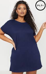 Plus Navy Oversized Roll Sleeve T Shirt Dress Plus Size Outfits Plus Size Fashion How To Roll Sleeves