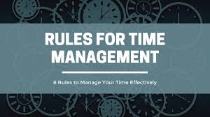 Minimize distractions by shutting off your phone and social media when necessary. Rules For Time Management 1time