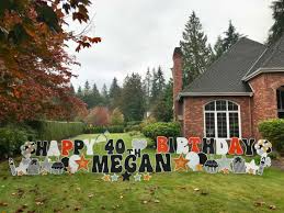 Custom phrases of up to 20 letters. Happy Birthday Yard Sign Display With Name Age Yard Announcements