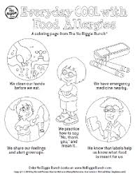 Fancy food packaging product label. A Coloring Page From The No Biggie Bunch We Clean Our Hands Before We Eat We Have Emergency Medicine Nearby We Share Our Fee