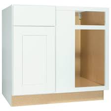 Hampton bay hampton satin white raised panel stock assembled wall kitchen cabinet (30 in. Amazon Com Hampton Bay Kbbc45 Ssw Rsi Home Products Shaker Blind Corner Base Cabinet White Home Kitchen