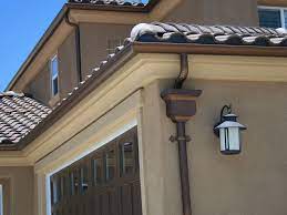 Roofing experts will confirm that copper when first installed, copper gutters are golden and shiny. Euro Classic San Diego Rain Gutters