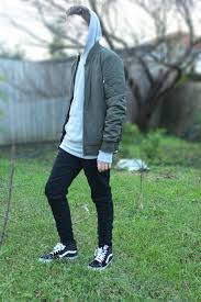 Black Bomber Jacket Outfits Men S Mega Inspiration Album Inspo Vans Sk8 Hi S Black Bomber Jacket Outfit Bomber Jacket Fashion Pants Outfit Men
