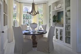 If your bay window only has 3 sections, use 1 long bay window curtain rod. Bay Window Sideboard Cabinet Design Ideas
