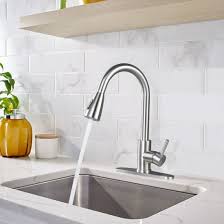 Delta faucets shows how to install a single handle kitchen faucet in this video, including the tools needed to successfully complete the installation. Kitchen And Bathroom Faucets Homedepot Faucet