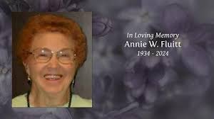 Annie W. Fluitt Obituary