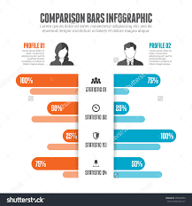 comparison bars infographic design element infographic