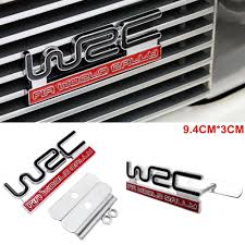 The current status of the logo is obsolete, which means the logo is not in use by the company. Automotive Mouldings Trim New Black Wrc Logo 3d Metal Racing Rally Front Hood Grill Grille Badge Emblem