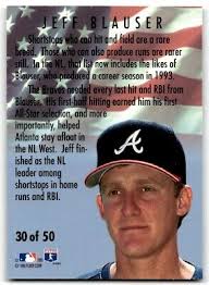 1994 FLEER ALL-STARS JEFF BLAUSER ATLANTA BRAVES #30