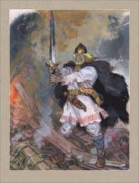 детский рисунок к сказке иван крестьянский сын и чудо юдо Kochergin Kalevala Knizhnye Illyustracii Kartiny Illyustracii