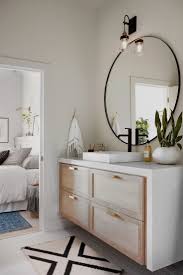 Modernbathroomdesign Love The Round Black Mirror Simple Bathroom Designs Large Bathroom Mirrors Home Decor