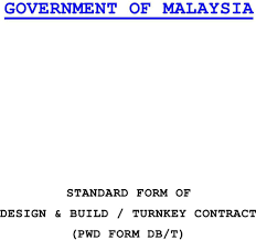 Form, there is no consultant party which directly would be employed by the client. Government Of Malaysia Standard Form Of Design Build Turnkey Contract Pwd Form Db T Pdf Free Download