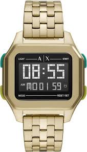 Die große zeit der digitaluhr waren die späten 70er und frühen 80er des vergangenen jahrhunderts. Armani Exchange Digitaluhr Ax2950 Gehause Aus Edelstahl B L Ca 44 40 Mm Online Kaufen Otto