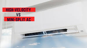 High velocity ac shigh velocity ac units work by providing air into a place at a high rate (roughly two foot per second).this particular creates air voltages that circulate cooler atmosphere throughout. High Velocity Air Conditioning Vs Mini Split Air Conditioning Systems