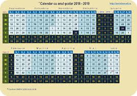 Lucrările scrise semestriale (tezele) se susțin, după parcurgerea programei școlare cu cel puțin 3 săptămâni înainte de finalul semestrului. Calendar Cu Anul Scolar 2018 2019 De A Valma