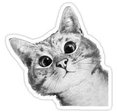 Sneaky Cat Sticker By Lauragraves Cat Stickers Tumblr Stickers Animal Stickers