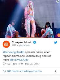 SurvivingCardiB picking up steam on...