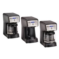 Choose from 3 brewing options: Hamilton Beach 12 Cup Compact Programmable Coffee Maker 46200