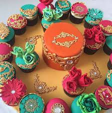 Colorful Beautiful Mehndi Cupcake Platter Via Cakesbykasib Cakebakeoffng Cbocakes Instalove Likeforlike Amazingcake Cakeinspiration