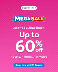 Travel with Agoda with 12% off