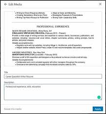how to upload resume to linkedin (add