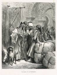 Le Bassa Et Le Marchand Fable De Jean De La Fontaine Illustree Par Gustave Dore Mas Estampes Anciennes Mas Antique Prints Arte