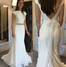 Elegant Wedding Dresses For Garden Country Castle Chapel Weddings 2017 Mikaella Bridal Dress Sexy Open Back Vestidos De Noiva In Stock Canada 2019