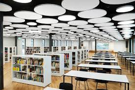 Tectum Shapes And Clouds Deliver Design Flexibility And Acoustical Performance In A Floating System Armstrong Ceiling Floating Ceiling Easy Install