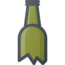 Broken Bottle Free Vector Icons Designed By Those Icons Vector Free Vector Icon Design Free Icons