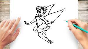 How To Draw A Fairy Step By Step For Kids - Youtube
