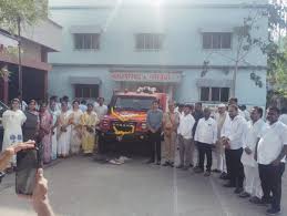 शेवगाव नगरपरिषदेच्या अग्निशामक वाहनाचे लोकार्पण