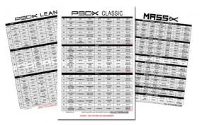 The P90x Workout Schedule Pdf Classic Lean Doubles