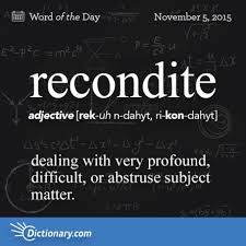 Recondite With Images Weird Words Unusual Words Uncommon Words