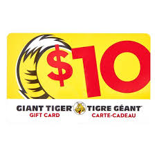 Maybe you would like to learn more about one of these? Giant Tiger Gift Card 10 Giant Tiger