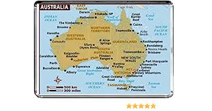 You can print out a single index card or multiple index cards at once if you need more than one. Amazon Com M014 Map Of Australia Fridge Magnet Australia Travel Refrigerator Magnet Home Kitchen