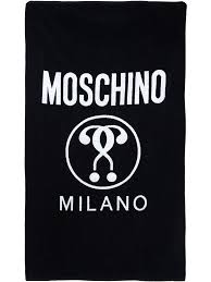 Moschino Swim Milano Question Mark Beach Towel Swimming Size 99 X 170 Cm Moschino Beach Towel Poolside Fashion