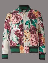 I'm looking for topshop's floral embroidered bomber jacket. Floral Print Bomber Jacket Autograph M S