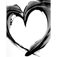 Abstract Black And White Graffiti Art Black White Abstract Heart Black White Art White Heart Tattoos Black And White Heart