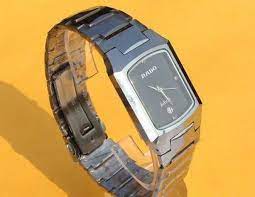 Rado Jubile Tungsten Black Face Diamond Markers Watches Rado Black Watches