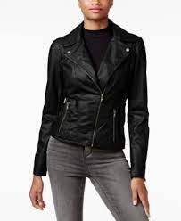 Celebrity Pink Juniors Faux Leather Moto Jacket Macys Com Faux Leather Moto Jacket Pink Leather Jacket Faux Leather Motorcycle Jacket
